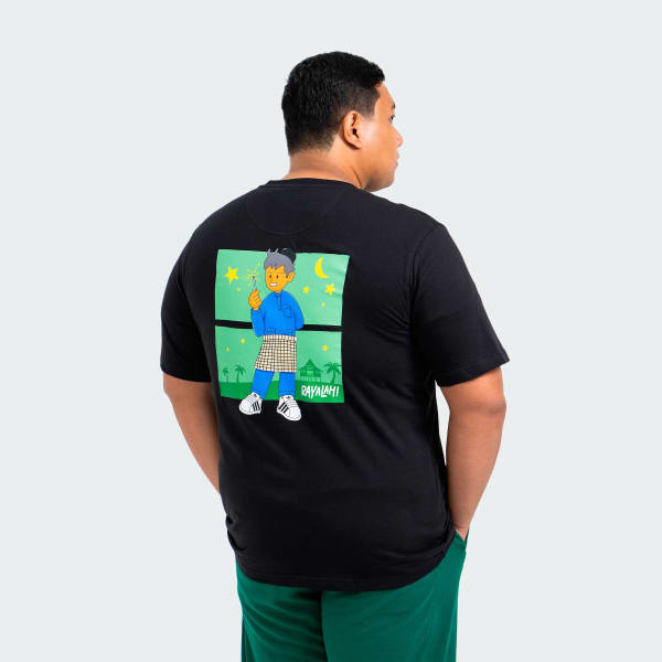 Black adidas ESS TEE x RayaLah