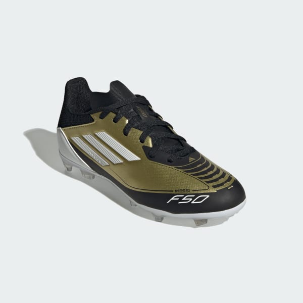 adidas Messi F50 League Firm Multi Ground Boots Kids Gold adidas Thailand