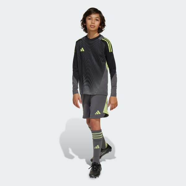 Grau Tiro 25 Pro Goalkeeper Shorts Kids