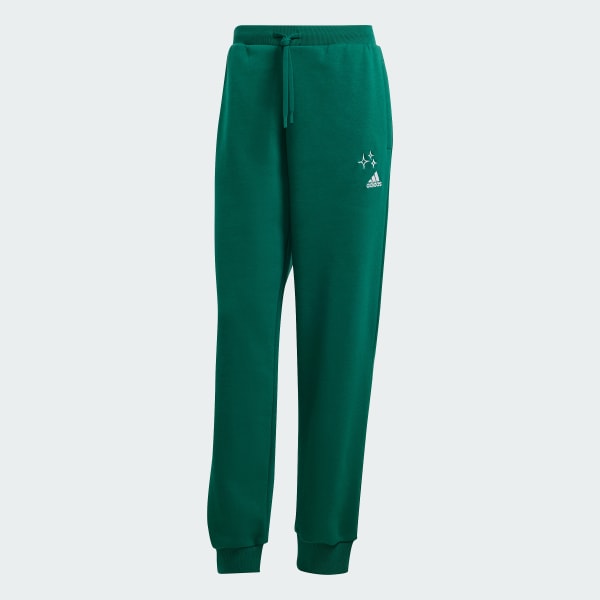 Scribble Embroidery Fleece Pants