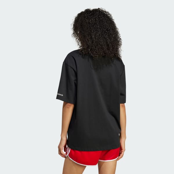Black Trefoil Series Flower Loose Tee