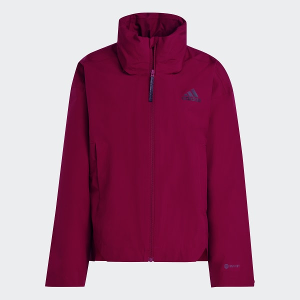 Burgundy Terrex Traveer RAIN.RDY Jacket