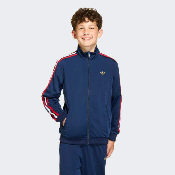 adidas FIREBIRD LOOSE TRACK TOP - Blue | Free Shipping with