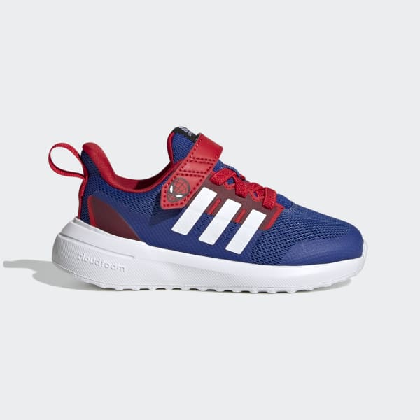 Blue adidas x Marvel FortaRun 2.0 Spider-Man Cloudfoam Elastic Lace Top Strap Shoes