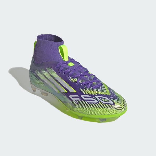 adidas F50 Elite Mid Firm Ground Cleats Kids - Purple | Free