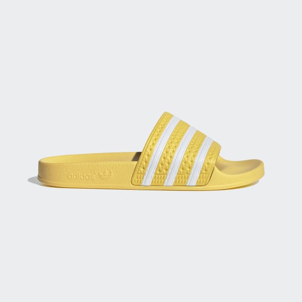 adidas adilette yellow