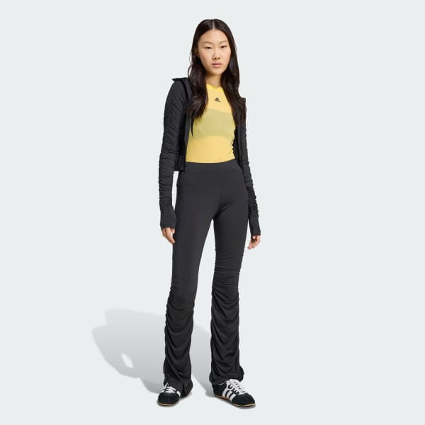 Negro Pantalón fruncido