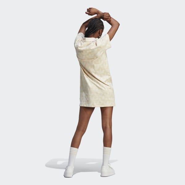 eskalere personale kvarter adidas Trefoil Monogram Polo Dress - Beige | Women's Lifestyle | adidas US