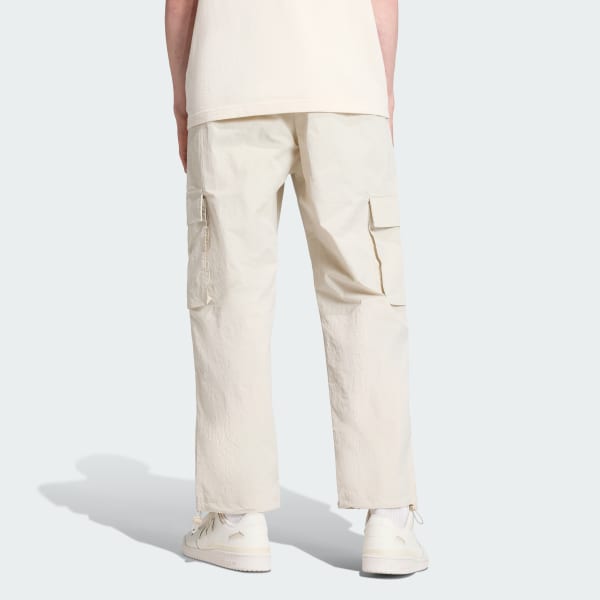 Krem Celana Cargo Front Stripes Woven