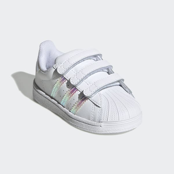 white and silver adidas superstar