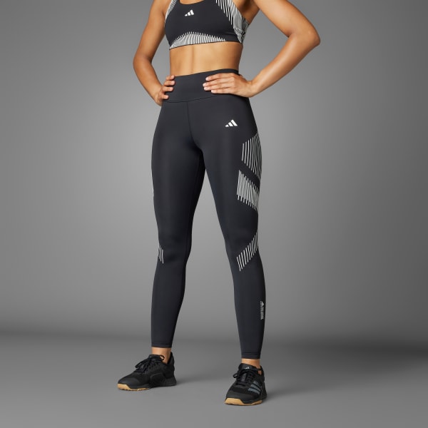 สีดำ กางเกงรัดรูปเจ็ดส่วน Optime PrimeLift