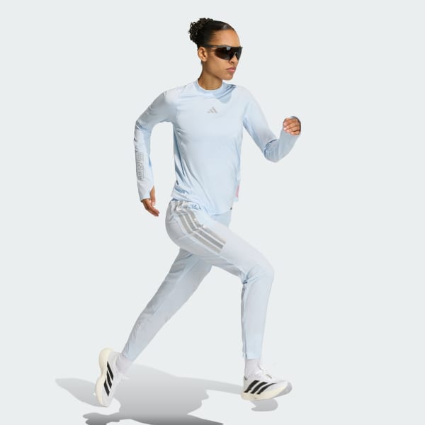 ブルー アディゼロ 駅伝 ランニング パンツ