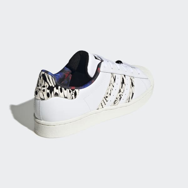 Adidas superstar j blanc blanc metallic deals silver