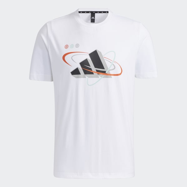 Blanco Polera Badge of Sport 49064