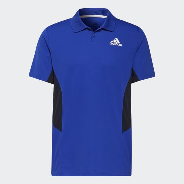 Blue Tennis Piqué Polo Shirt