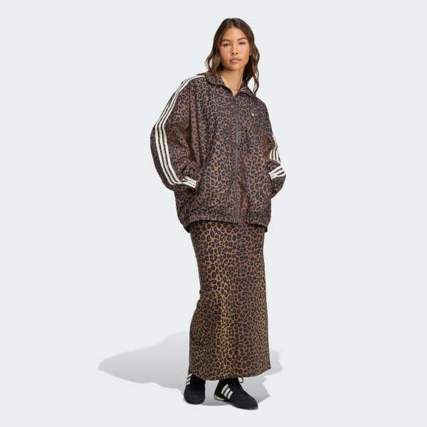 adidas Leopard Firebird Oversized Tracktop - Multicolor