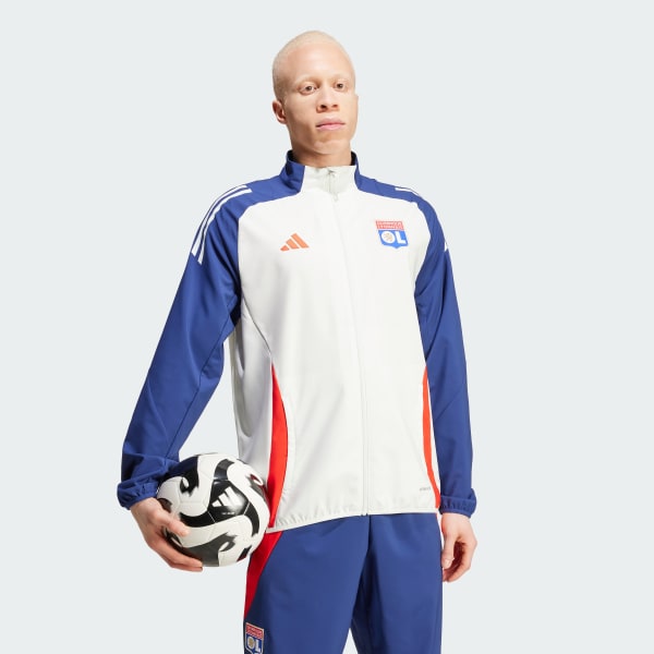 White Olympique Lyonnais Tiro 24 Presentation Track Top