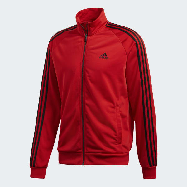adidas track top red