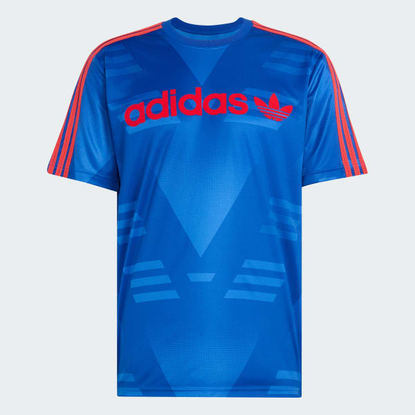 สีน้ำเงิน เสื้อฟุตบอลแฟชัน LOOSE SPONSORED