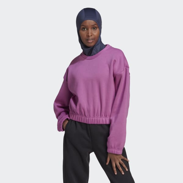 adidas Studio Lounge Loose Fit Sweatshirt - Purple | Women's Lifestyle |  adidas US