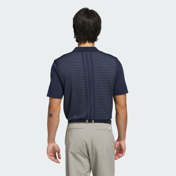 adidas Ultimate365 Tour Seamless Polo Shirt - Blue | Free