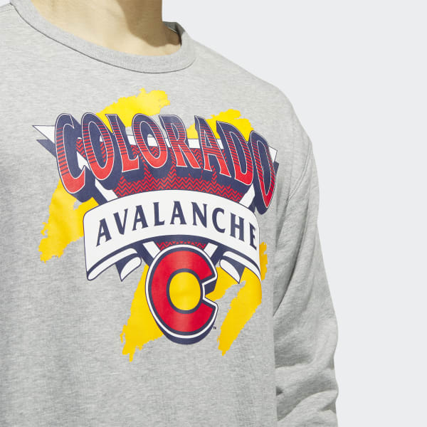 Men's adidas Gray Colorado Avalanche Reverse Retro 2.0 Vintage Pullover  Sweatshirt