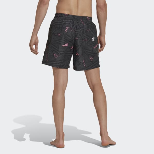 Black adidas Rekive Allover Print Swim Shorts IE426