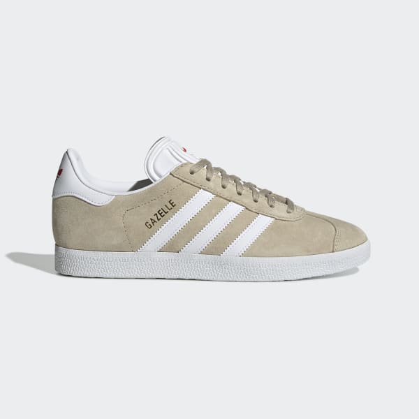 Women's Gazelle Beige and Cloud White Shoes | adidas US