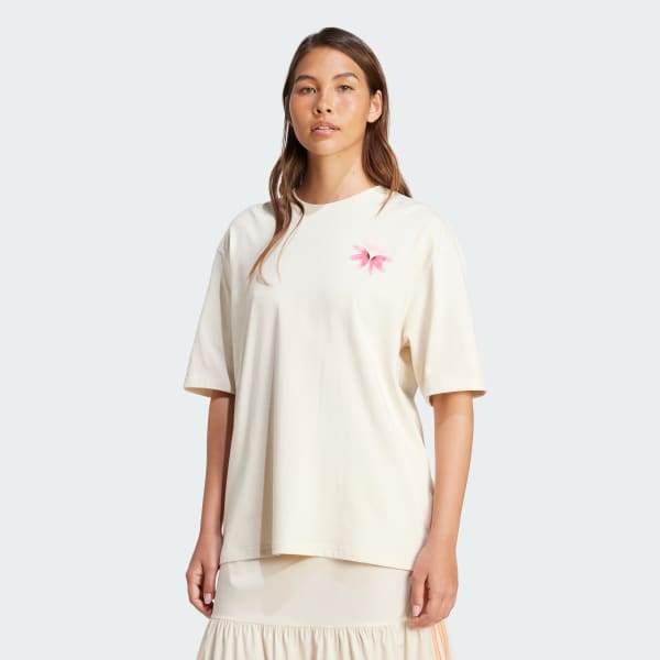Blanc T-shirt graphique adidas Originals Summer Glow