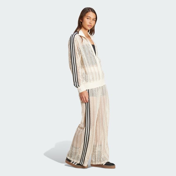 Vit adidas Originals Summer Glow Firebird Träningsbyxor