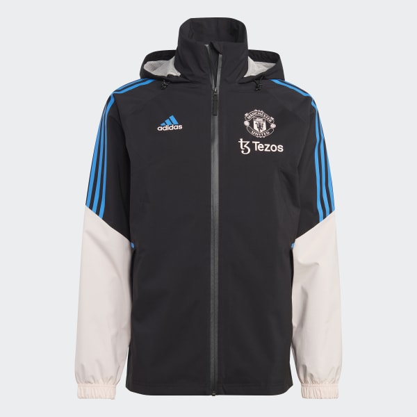 adidas Manchester United Condivo 22 Storm Jacket - Black | Free ...