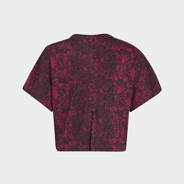 adidas AEROREADY Animal-Print T-Shirt - Pink | adidas UK adidas AEROREADY Animal-Print T-Shirt - Pink | adidas UK