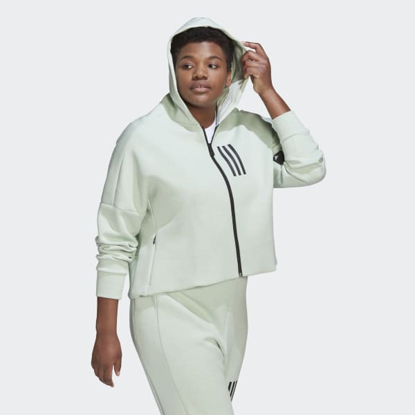 Gron Mission Victory Slim Fit Full-Zip hættetrøje (Plus Size) MMV82