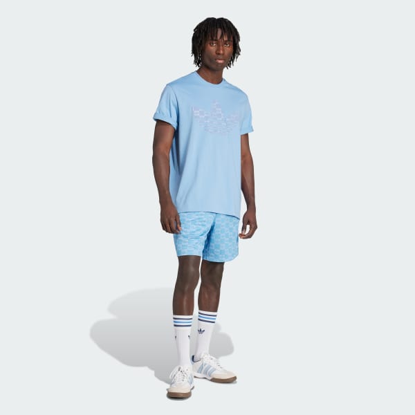 Azul Playera holgada Monogram