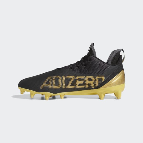 gold adizero football cleats