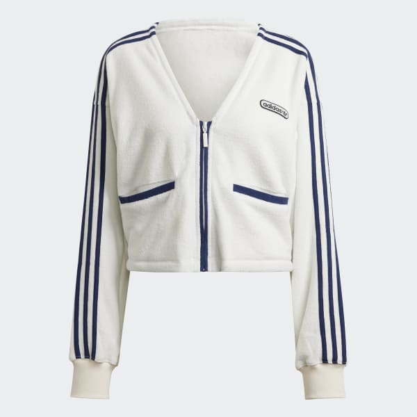 Adidas originals cropped shrug top hot sale