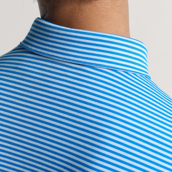 Blue Originals Stripe Pique Polo