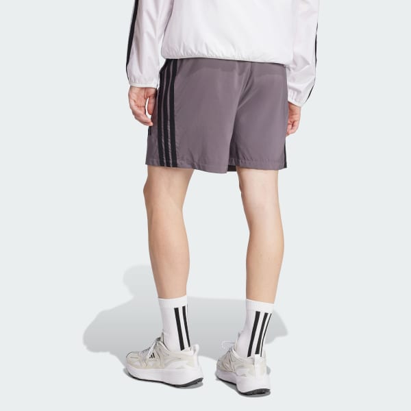 Grey Essentials 3-Stripes Chelsea Shorts 5-Inch