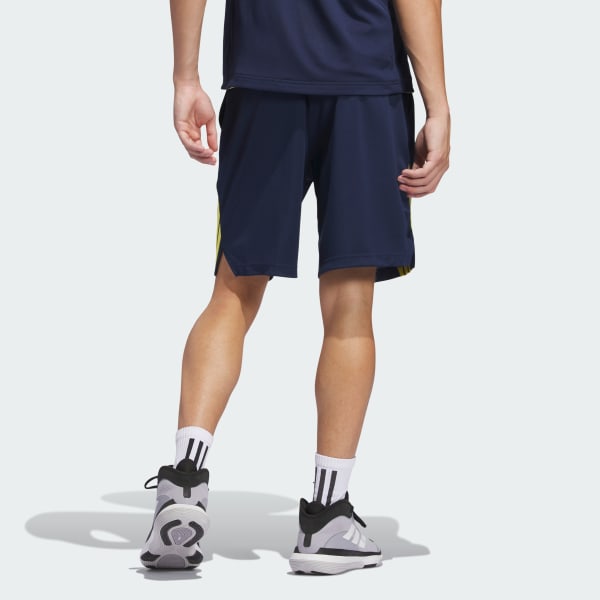 Grey Legends 3-Stripes Basketball Shorts