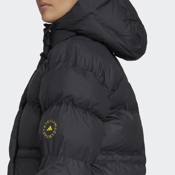 Czerń adidas by Stella McCartney Mid-Length Padded Winter Jacket