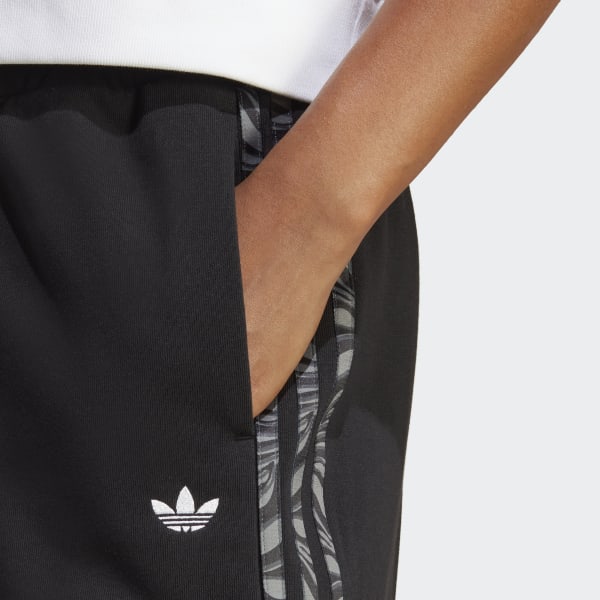 Czerń Abstract Animal Print Joggers