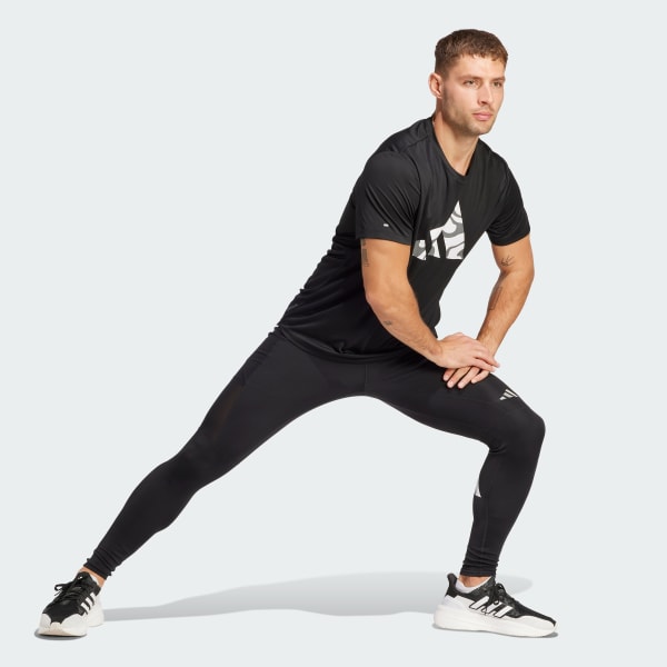 Schwarz adidas Run It Leggings