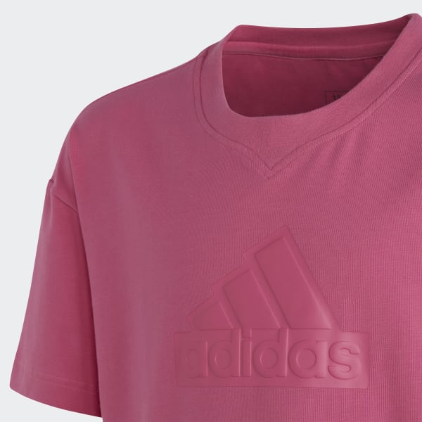 Rosa Vestido Largo Future Icons Estilo Camiseta