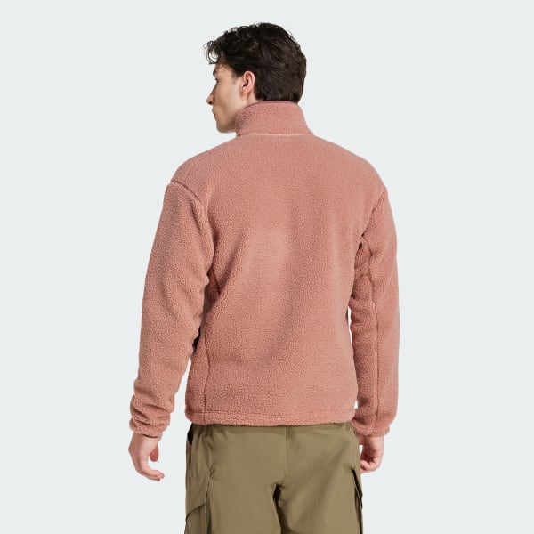 Rosado Polerón Terrex Xploric Tela Fleece Gruesa