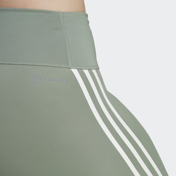 adidas Optime TrainIcons 3-Stripes 7/8 Leggings (Plus Size