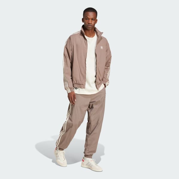 adidas Adicolor Woven Firebird Track Pants - Brown | Free