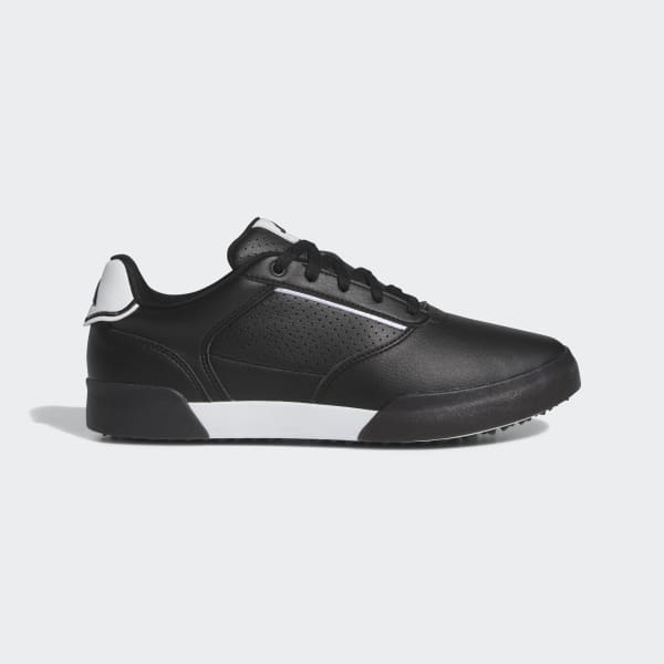 Svart Retrocross Spikeless Golfsko