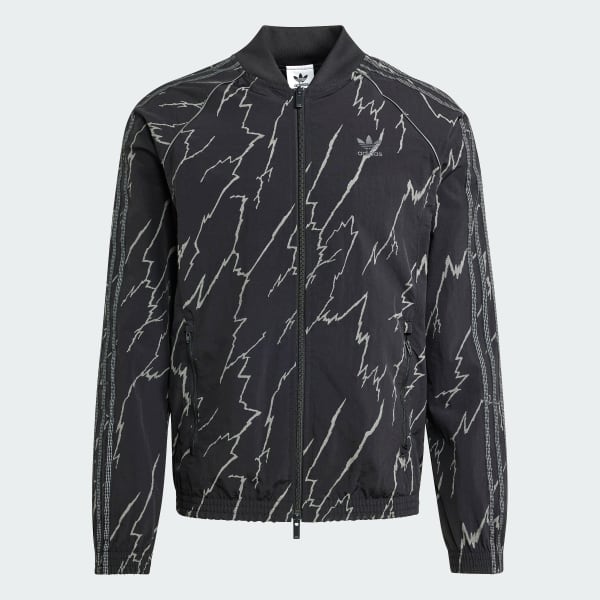 Negro Chaqueta SST Allover Print