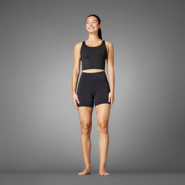 Μαύρο All Me Medium-Support Long Line Bra Tank Top