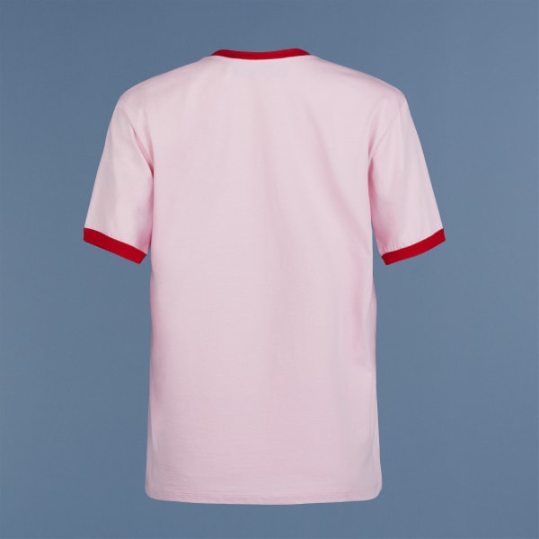 Rosa T-shirt em Jersey de Algodão adidas x Gucci BUI11